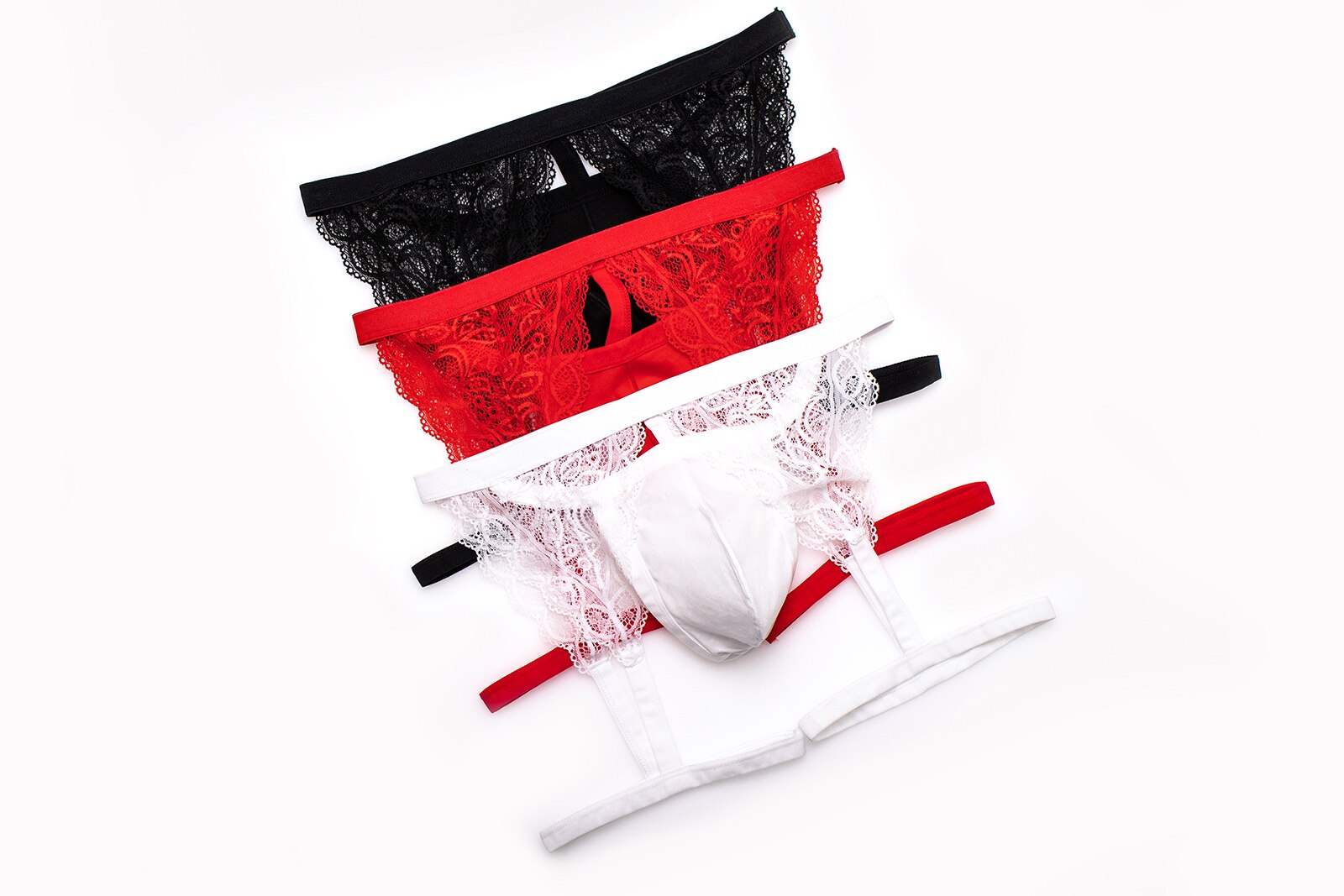 Men's Lace Garter Underwear | dmunderwear detail image 17