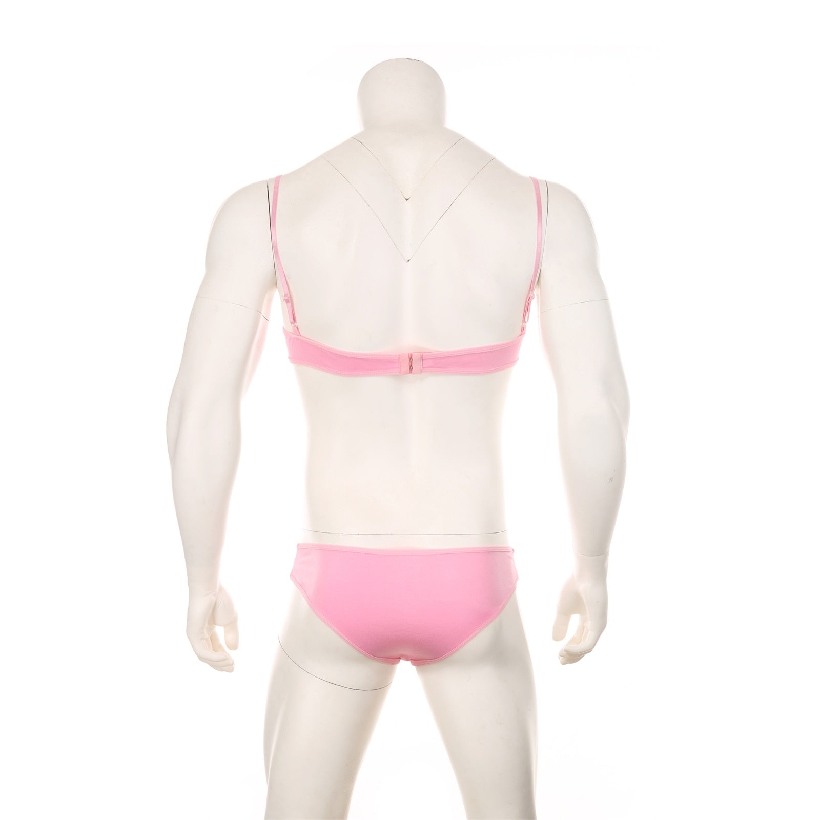 Mens Lace Lingerie Panties & Bra Set | dmunderwear detail image 6