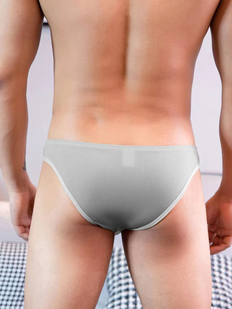 Men's Low Rise Sexy Hollow Pocket Briefs | dmunderwear detail image 16