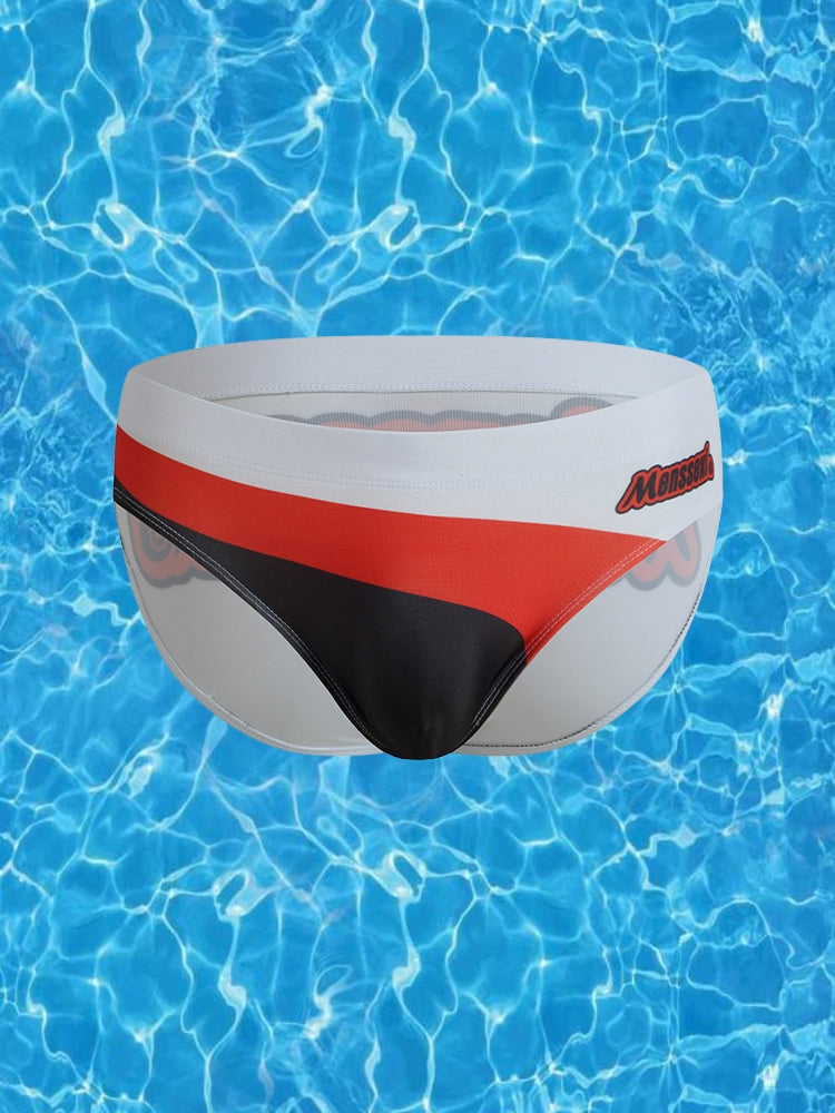 Men's Low-Rise Supportive Fit Quick-Dry Full Coverage Swim Briefs | dmunderwear detail image 1