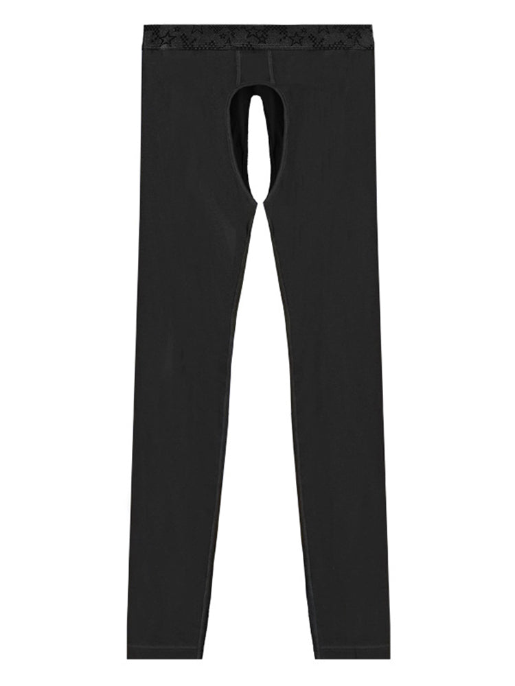 Men's Pure Cotton Open Crotch Breathable Warm Pants | dmunderwear variant image