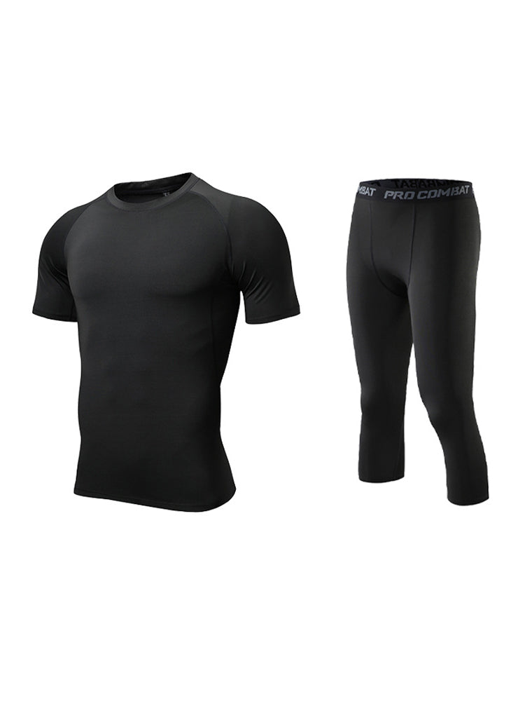 Men's Quick-Dry Fabric Sporty Cut Snug Fit Cooling Airflow Activewear Set | dmunderwear variant image