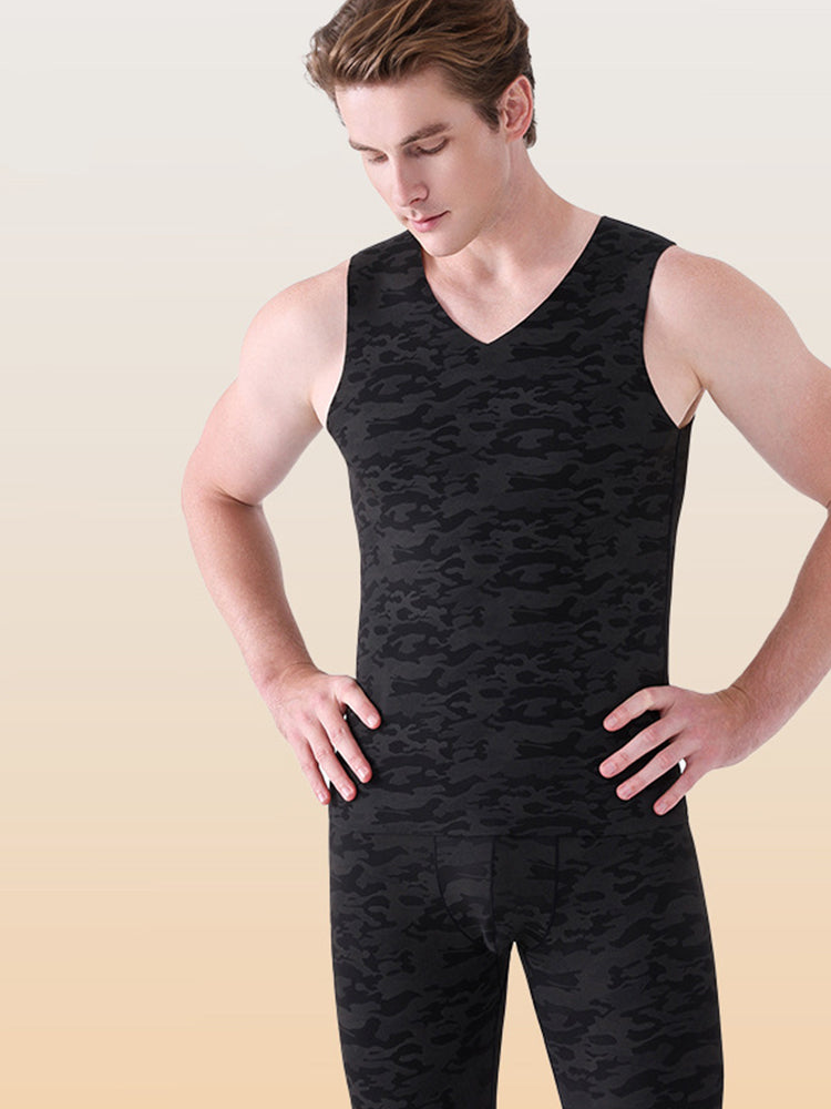 Men's Seamless Comfort Everyday Essential Odor-Control Warm Thermal Sets | dmunderwear detail image 10