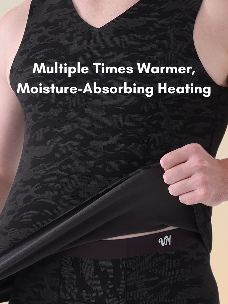 Men's Seamless Comfort Everyday Essential Odor-Control Warm Thermal Sets | dmunderwear detail image 4