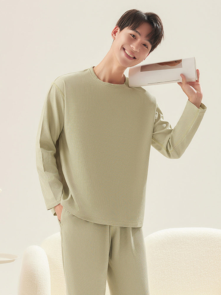 Men's Seamless Comfort Snug-Fit Second-Skin Solid Color Lounge & Sleepwear | dmunderwear variant image