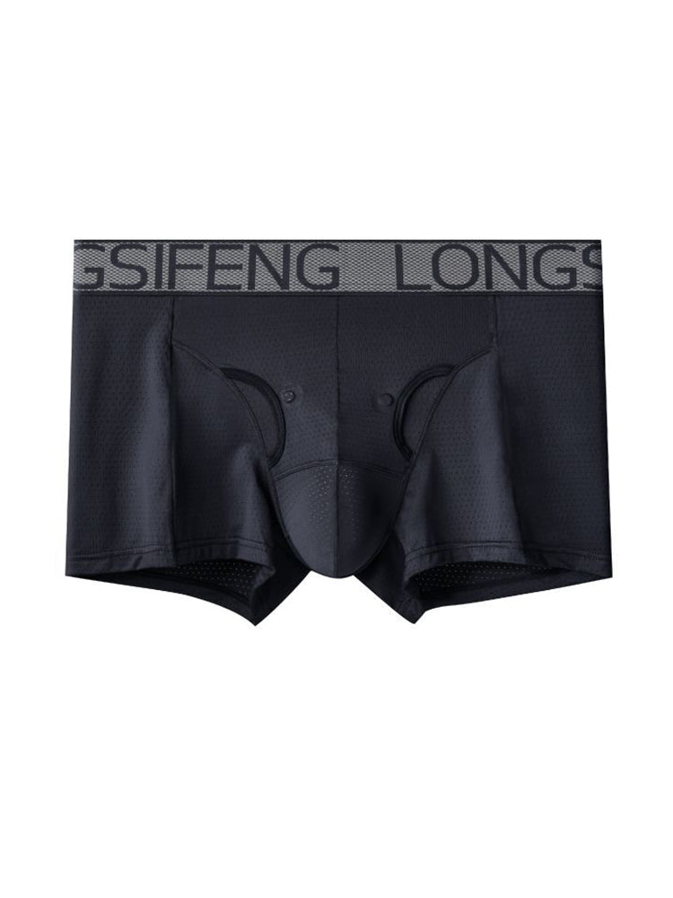 Men's Sexy Breathable Elastic Separated Pouch Trunks | dmunderwear variant image