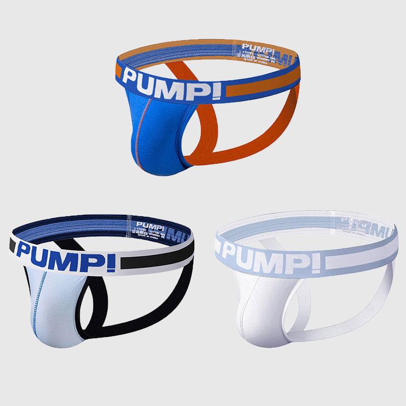 3 Pack Men's Underwear Jockstrap Athletic Support Pouch Briefs | dmunderwear variant image