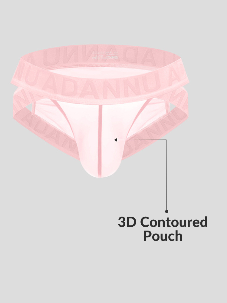 Men's Sheer Double Strap Sexy Bikini | dmunderwear detail image 19