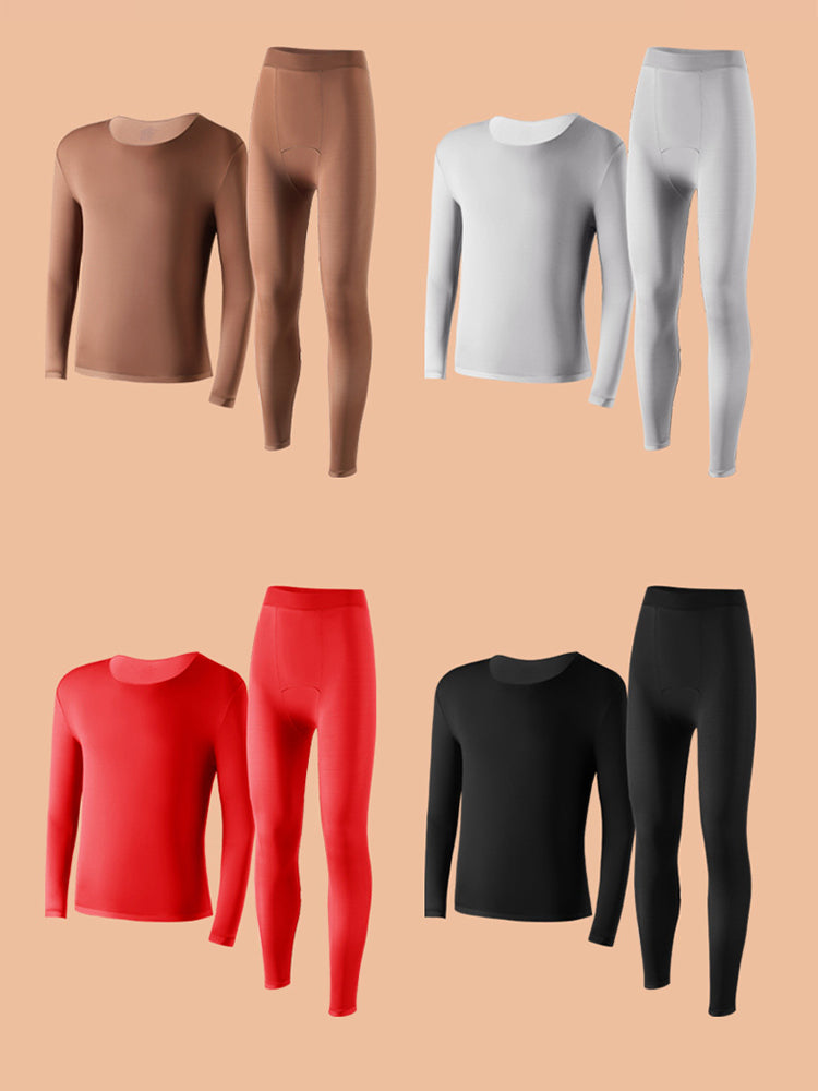 Men's Skin-Friendly Ultra-Thin High-Elastic Anti-Static Thermal Base Layer Tops & Bottoms | dmunderwear detail image 6