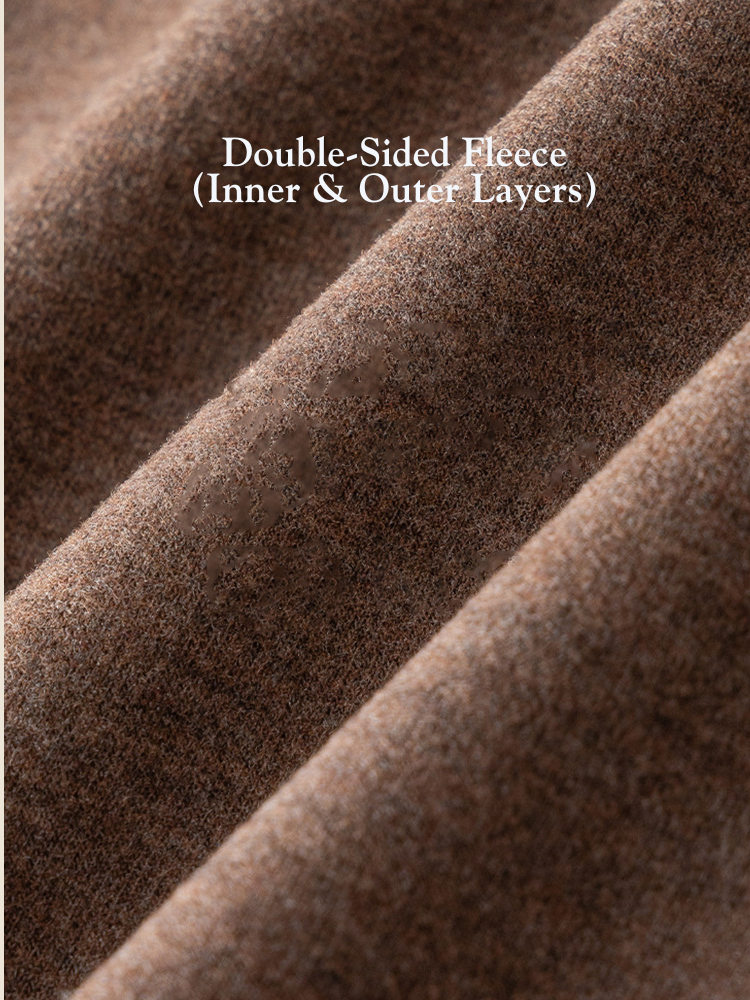 Men's Solid Color Double-Layer Bamboo Fiber Thermal Bottoms | dmunderwear detail image 6