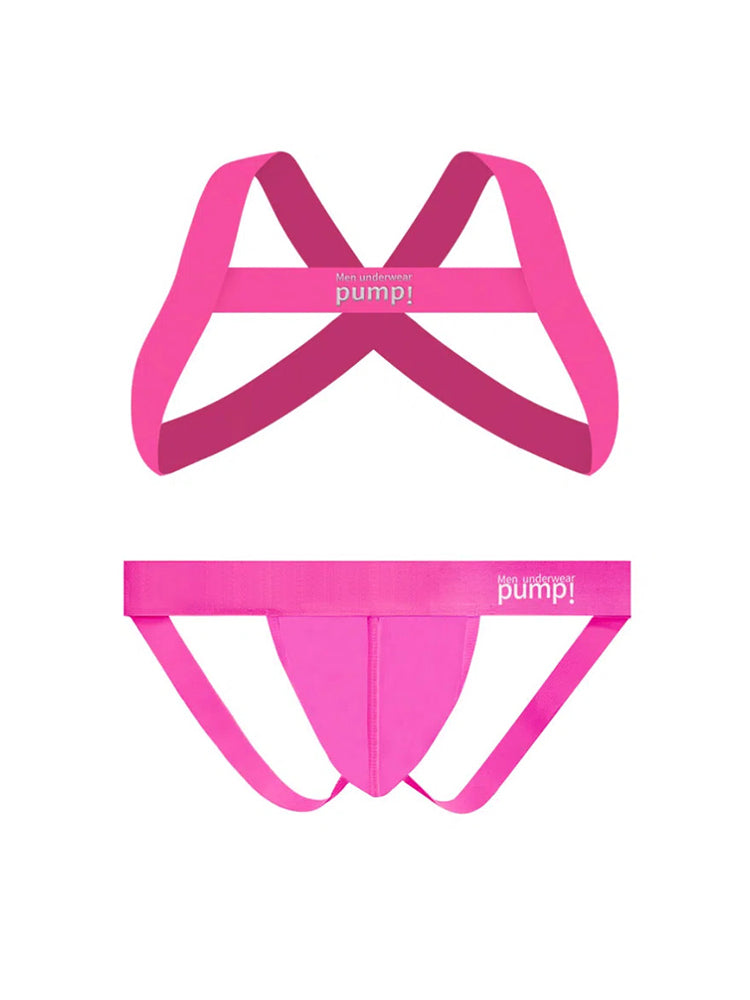 Men's Sporty Cut Anti-Chafing Stretch Fit Shoulder Strap & Underwear | dmunderwear detail image 1
