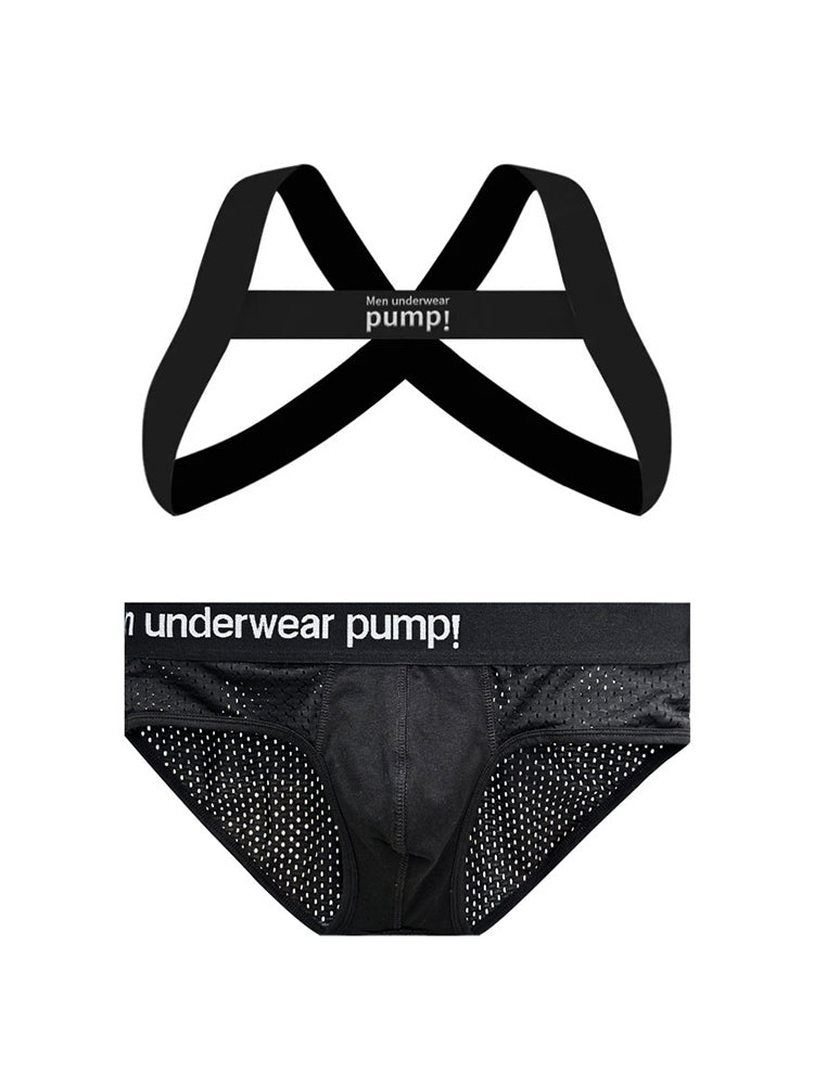 Men's Sporty Cut Anti-Chafing Stretch Fit Shoulder Strap & Underwear | dmunderwear detail image 18