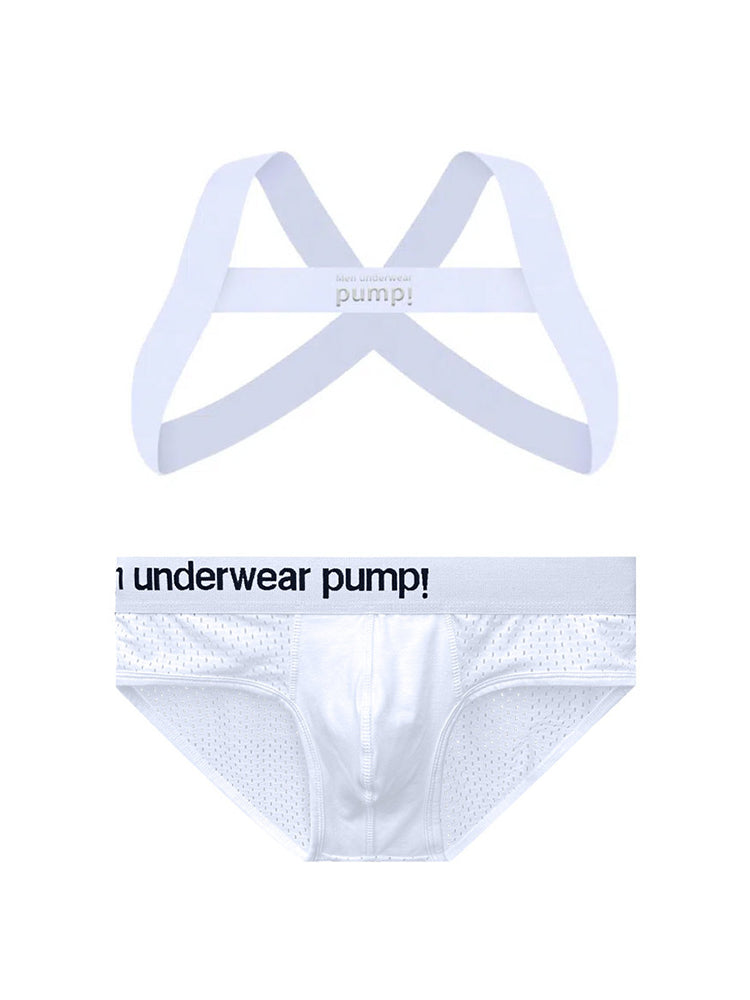 Men's Sporty Cut Anti-Chafing Stretch Fit Shoulder Strap & Underwear | dmunderwear detail image 19