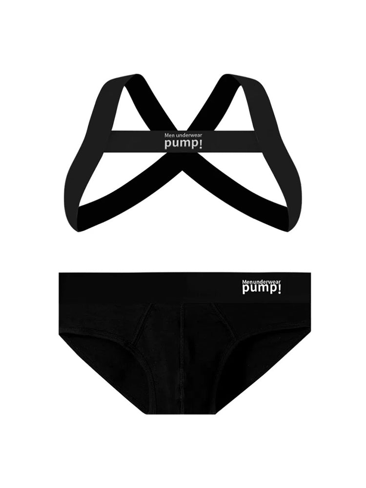 Men's Sporty Cut Anti-Chafing Stretch Fit Shoulder Strap & Underwear | dmunderwear variant image