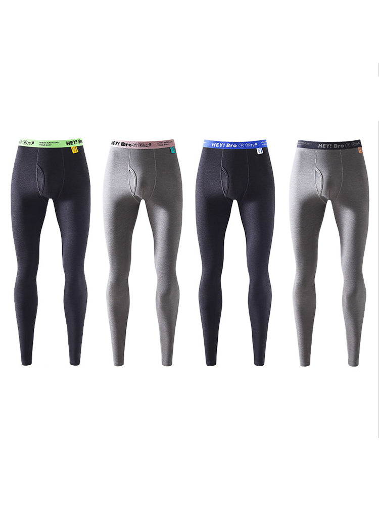 Men's Thermal Pants with Fleece Lining, Thickened Sports Base Layer Pants | dmunderwear detail image 3