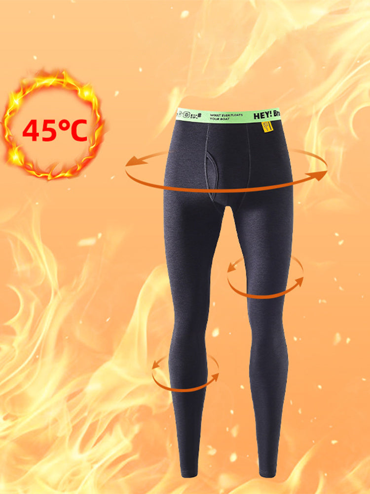 Men's Thermal Pants with Fleece Lining, Thickened Sports Base Layer Pants | dmunderwear detail image 4