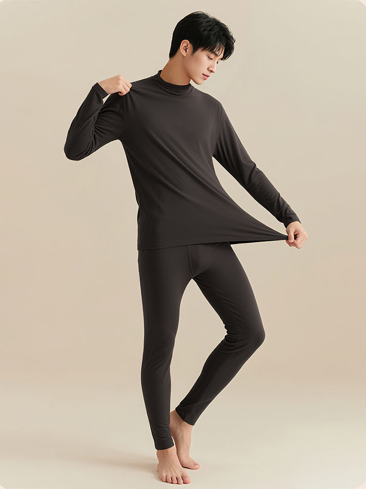Men's Ultra-Soft Fabric Warm Comfortable Smooth Anti-Odor Thermal Sets | dmunderwear detail image 10