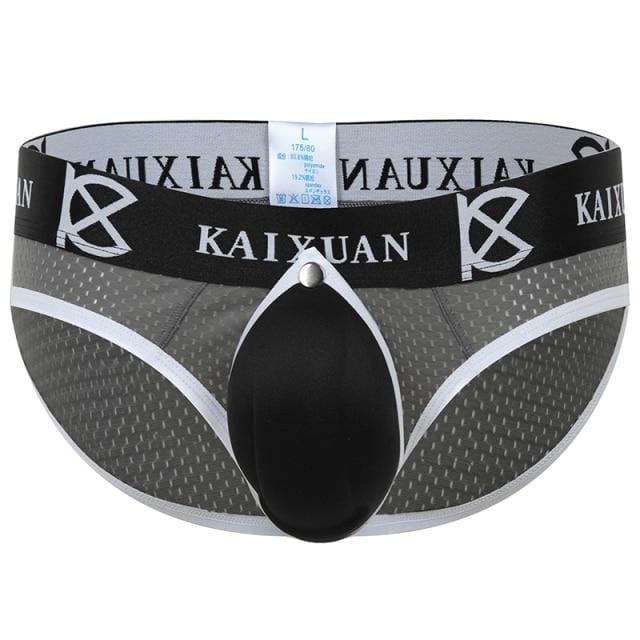 Kinky Cupped Snap Briefs | dmunderwear detail image 3
