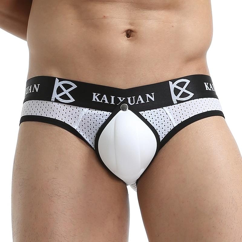 Kinky Cupped Snap Briefs | dmunderwear detail image 9