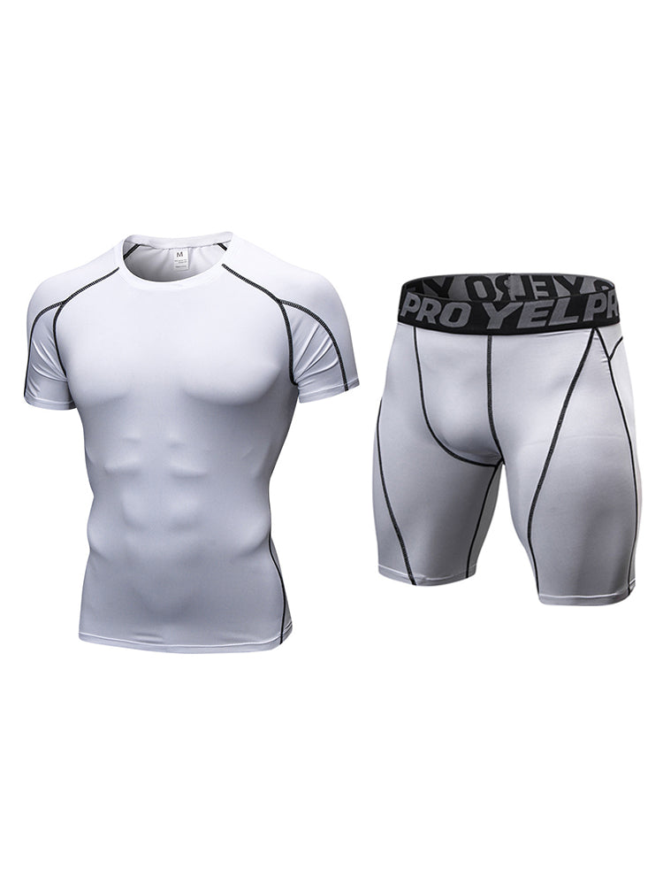 Men's Workout Ready Stretch Fit Tagless & Seamless Sporty Cut Activewear Tops & Tights | dmunderwear variant image
