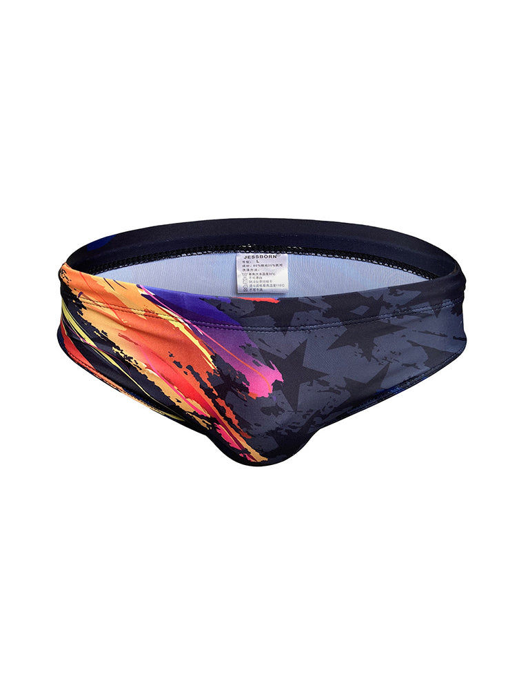 Men's Youth Training Fashion Print Swim Brief | dmunderwear variant image