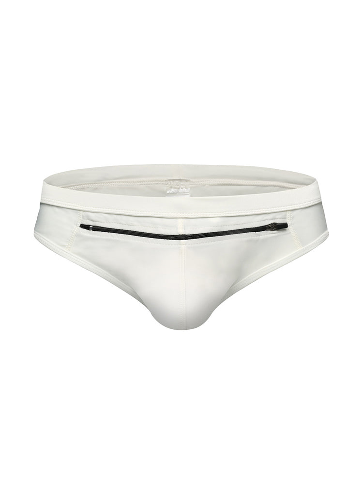 Men's Zippered Pocket Swim Brief And Trunk | dmunderwear variant image