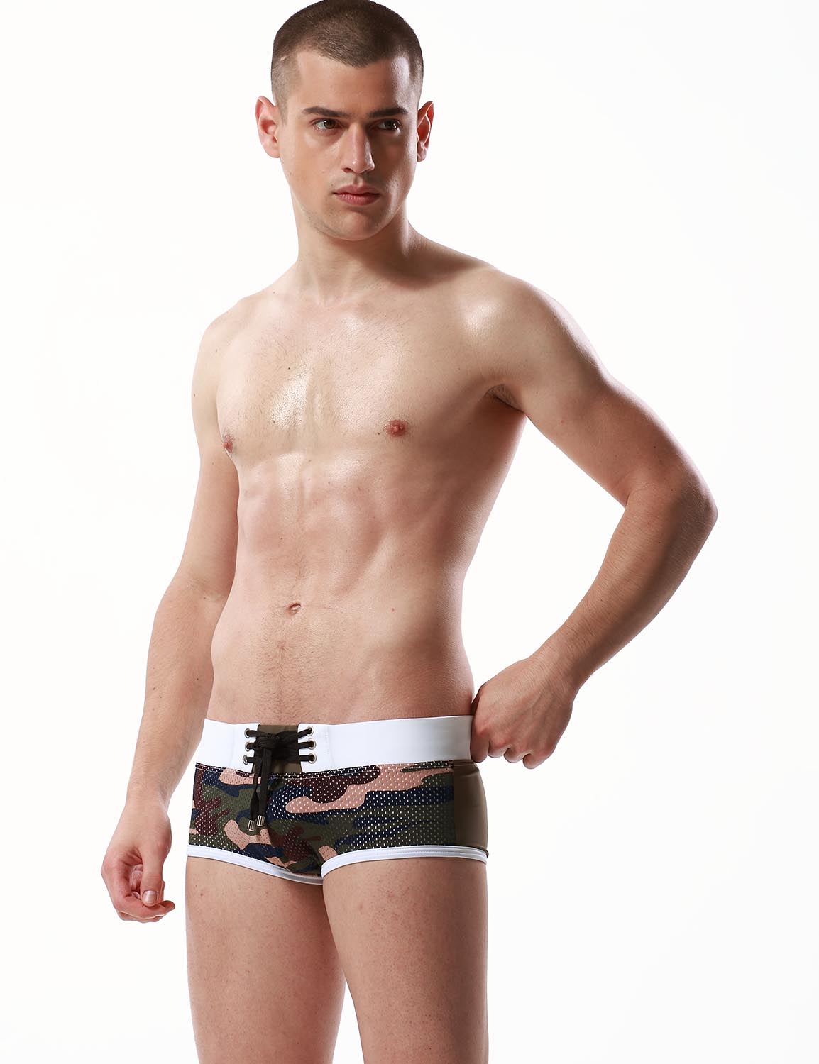 Mesh Boxer Brief Swimwear 50817 | dmunderwear detail image 4