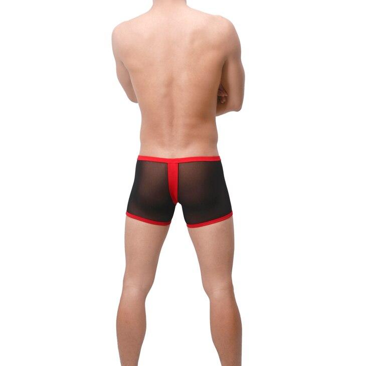 Mesh Faux Thong Boxer Briefs | dmunderwear detail image 6