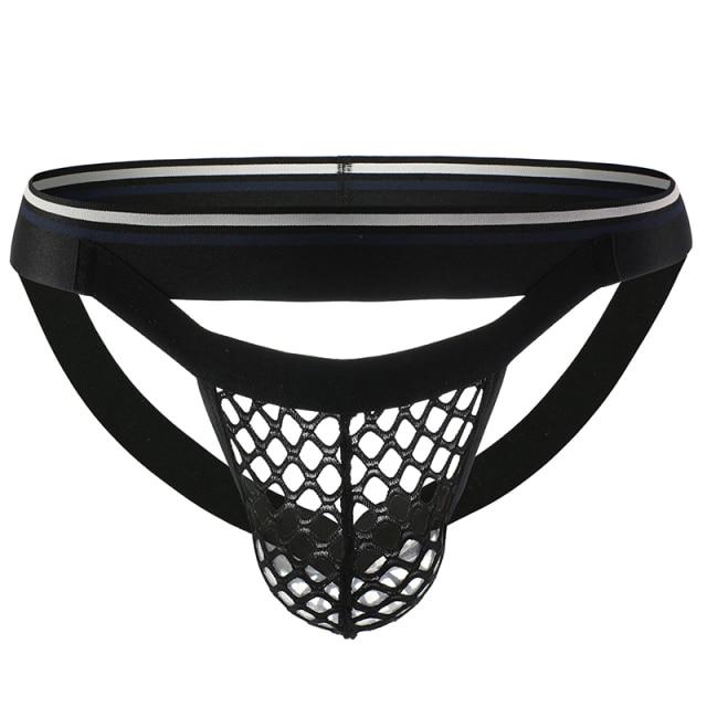 ORVLS Mesh Hollowfront Net Jockstrap | dmunderwear detail image 7