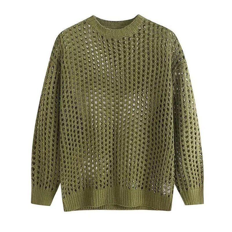 Mesh Knit Sweater | dmunderwear detail image 10