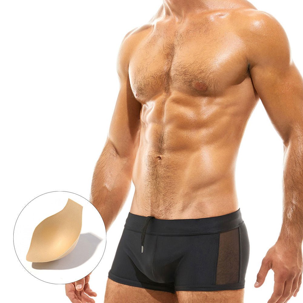 Mesh Peekaboo Swim Trunks | dmunderwear detail image 4