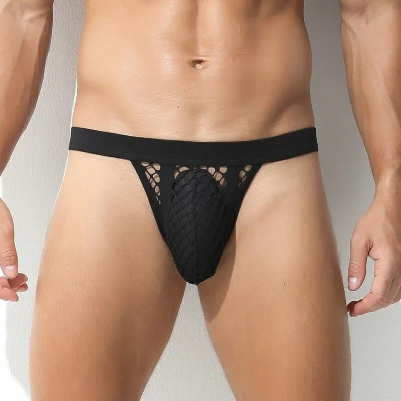 Mesh Striped Side Show Briefs | dmunderwear variant image