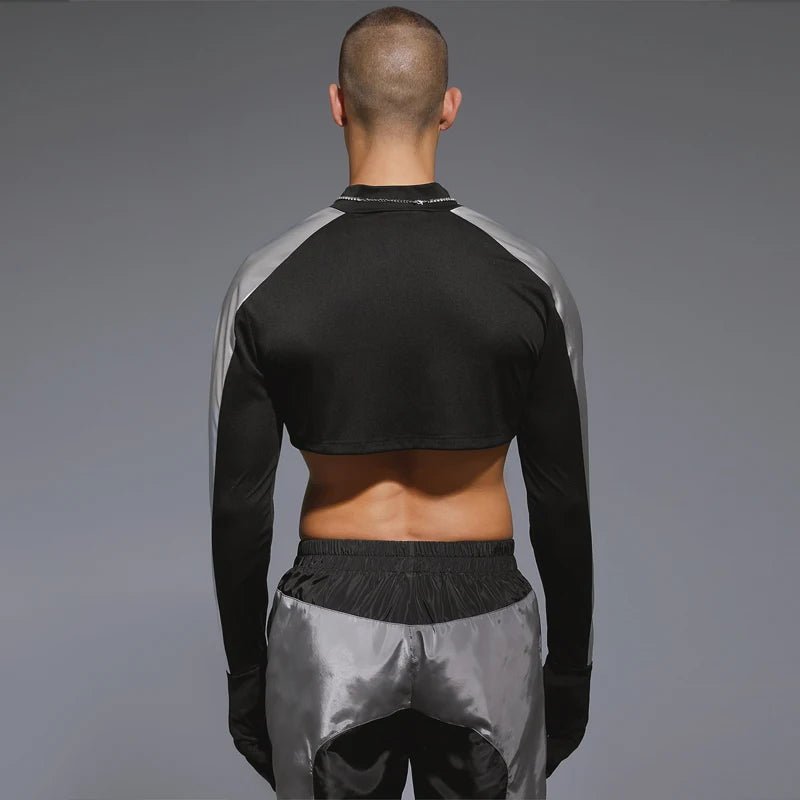 ORVLS Metallic Gloved Crop Top | dmunderwear detail image 13
