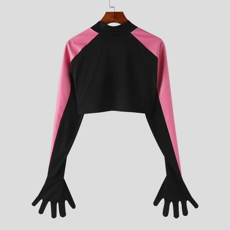 ORVLS Metallic Gloved Crop Top | dmunderwear detail image 7