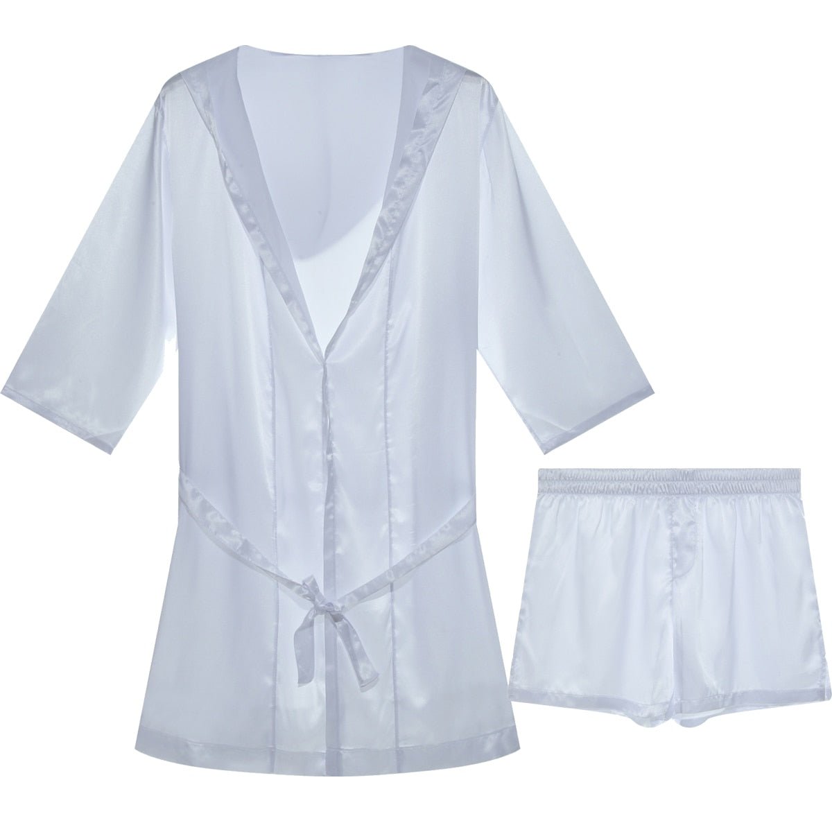 Metallic Hooded Robe + Boxers | dmunderwear detail image 3