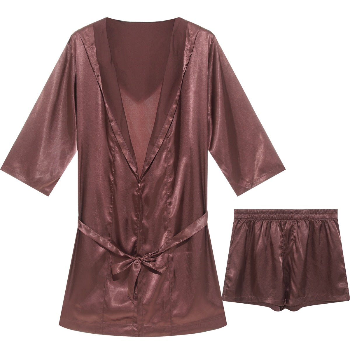 Metallic Hooded Robe + Boxers | dmunderwear detail image 8