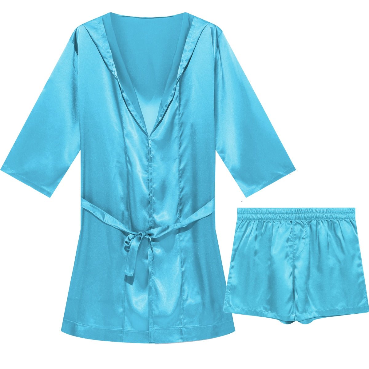 ORVLS Metallic Hooded Robe + Boxers | dmunderwear detail image 11