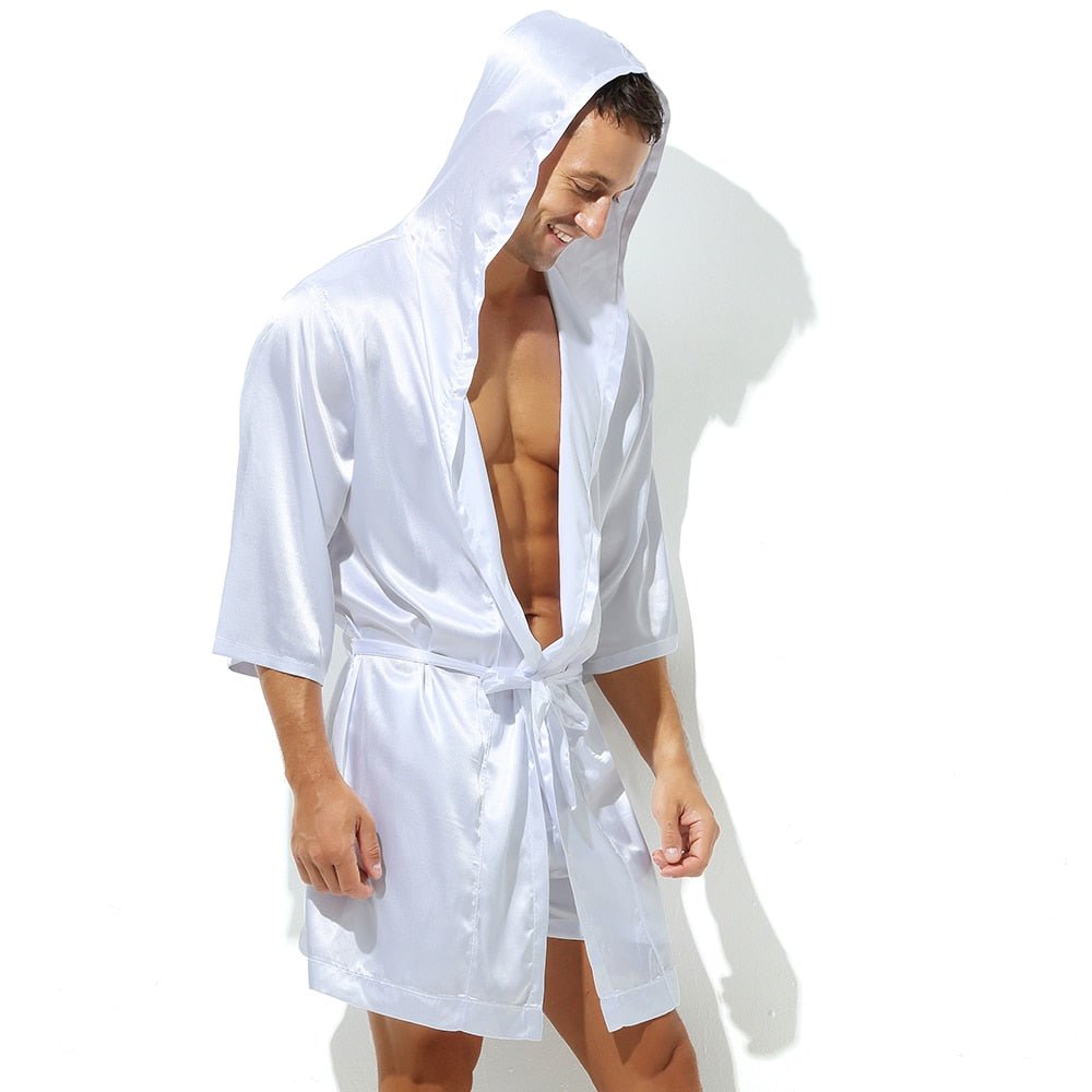 ORVLS Metallic Hooded Robe + Boxers | dmunderwear variant image
