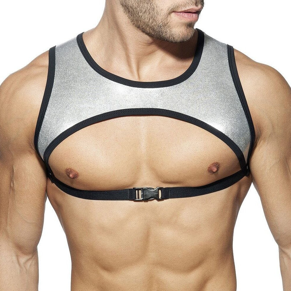 Metallic Pec Harness | dmunderwear