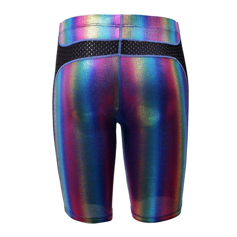 Metallic Rainbow Capri Shorts | dmunderwear detail image 4