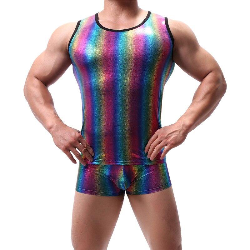ORVLS Metallic Rainbow Tanktop + Boxers | dmunderwear