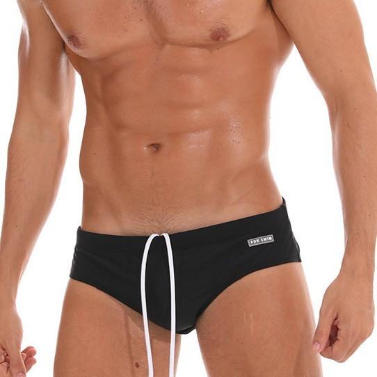 Midnight Black Swim Briefs | dmunderwear