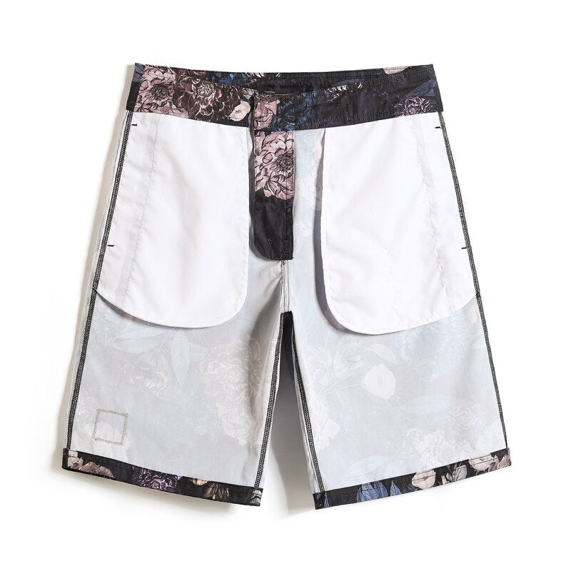 Midnight Blossom Bermuda Board Shorts | dmunderwear detail image 3