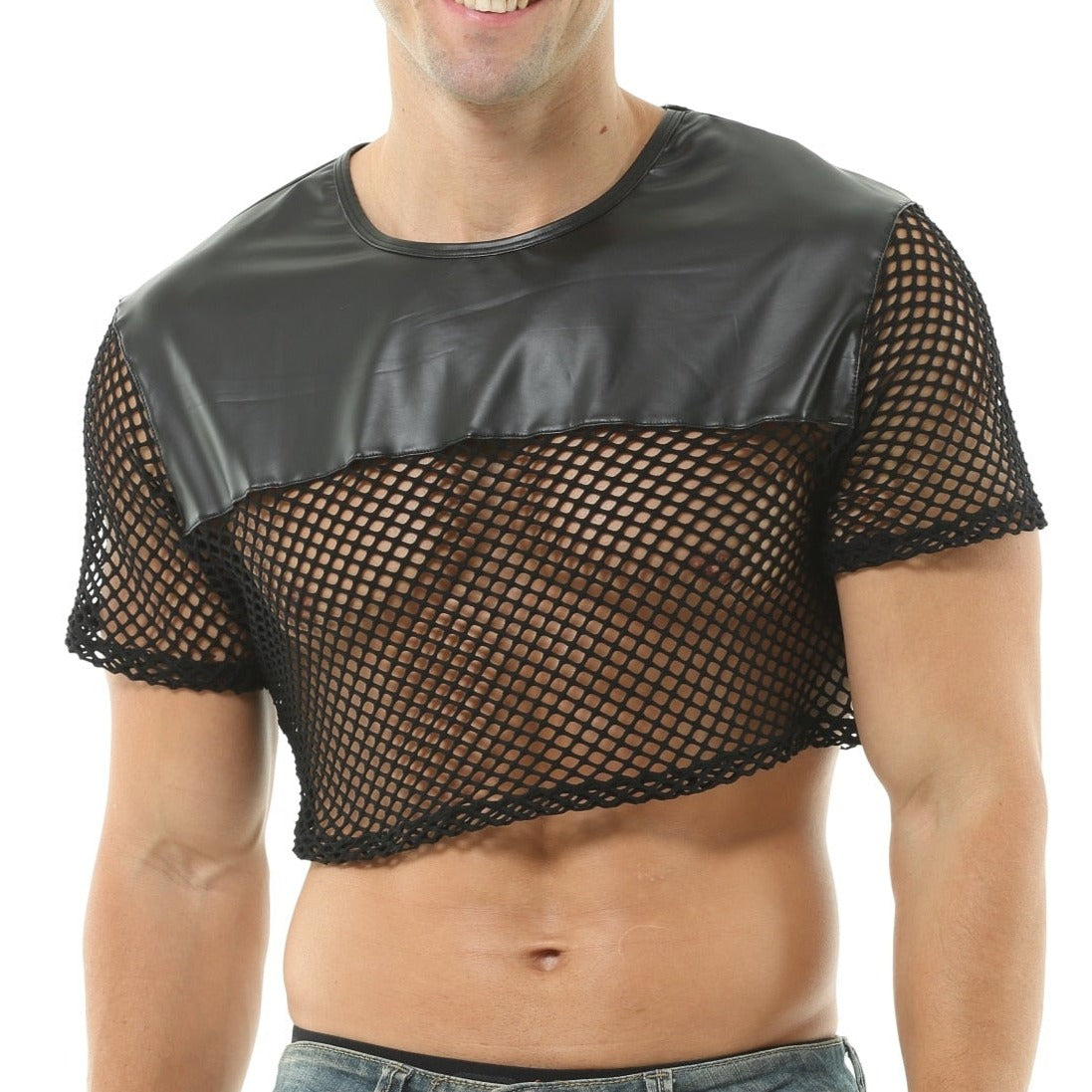 Midnight Fishnet Crop | dmunderwear