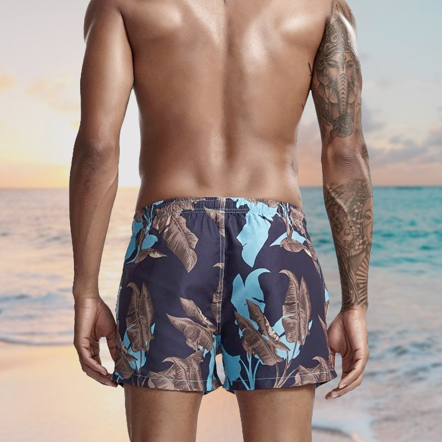 Midnight Trees Board Shorts | dmunderwear detail image 5