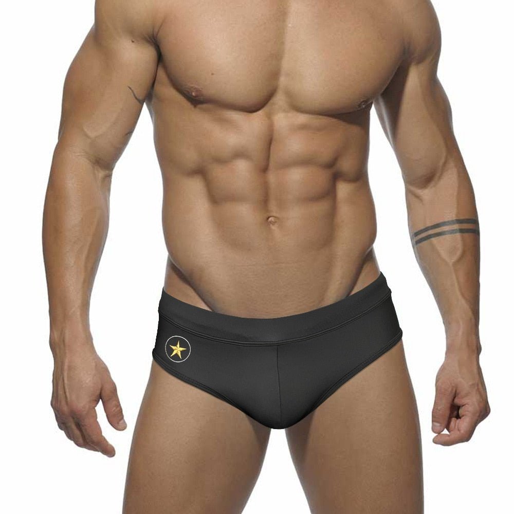 Military Star Swim Briefs | dmunderwear detail image 3
