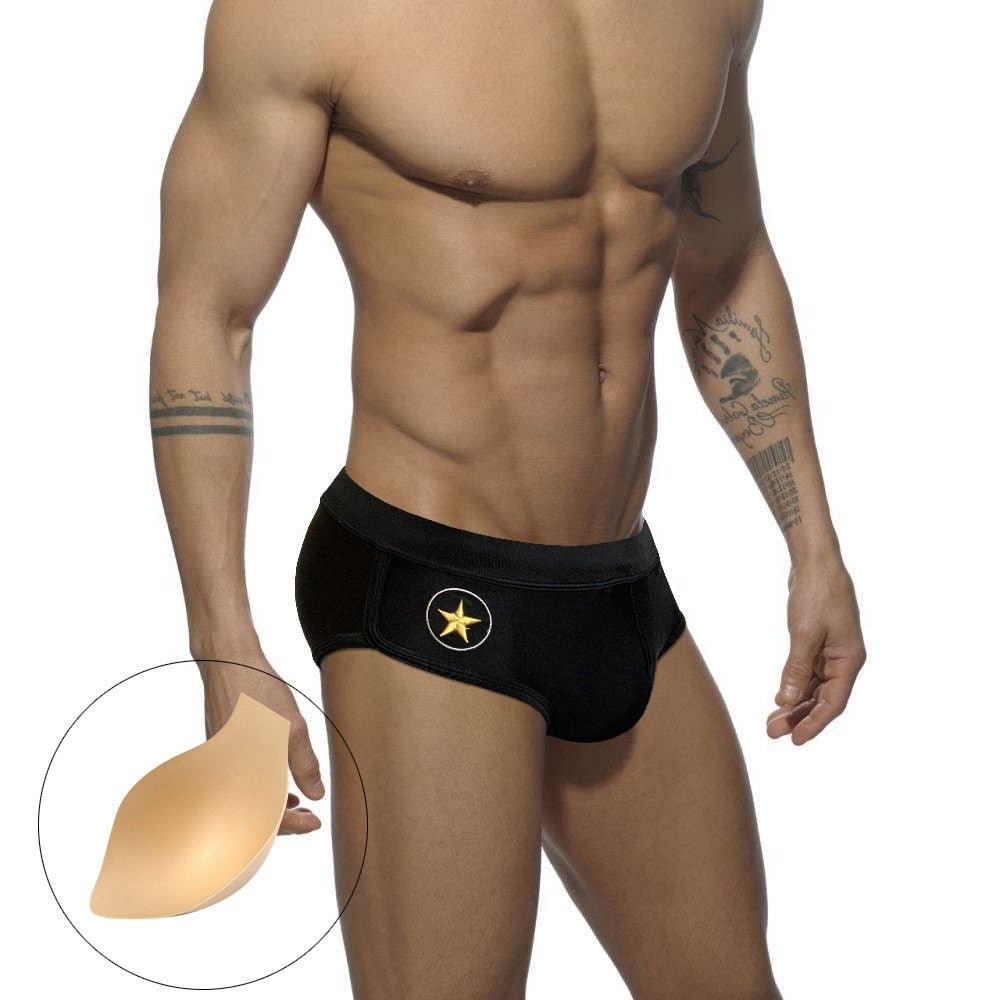 Military Star Swim Briefs | dmunderwear detail image 5