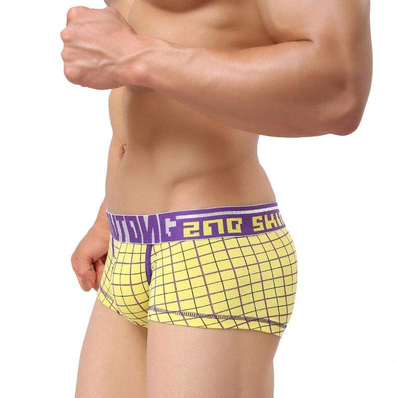 Modern Plaid Trunks | dmunderwear detail image 5
