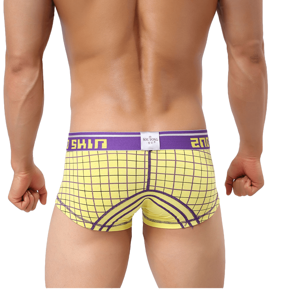 Modern Plaid Trunks | dmunderwear detail image 6