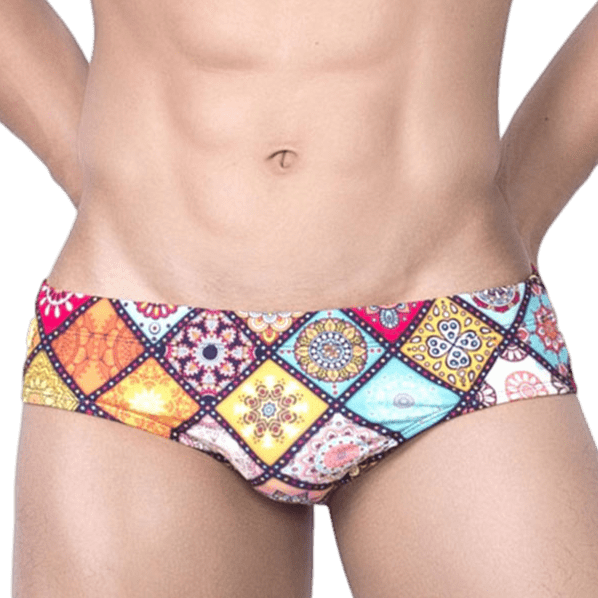 Mosaic Swim Briefs | dmunderwear